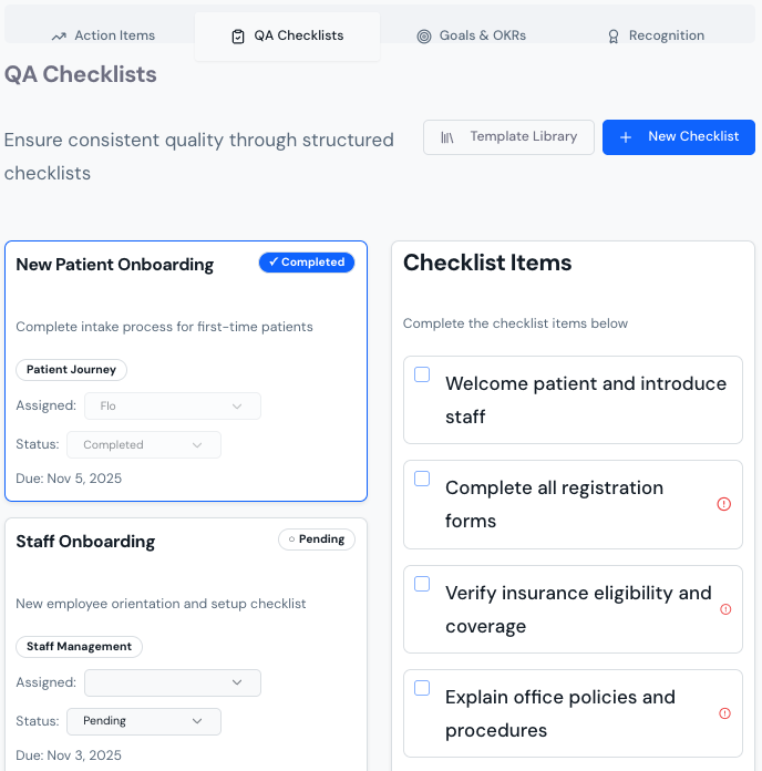Standardize quality across every patient touchpoint illustration